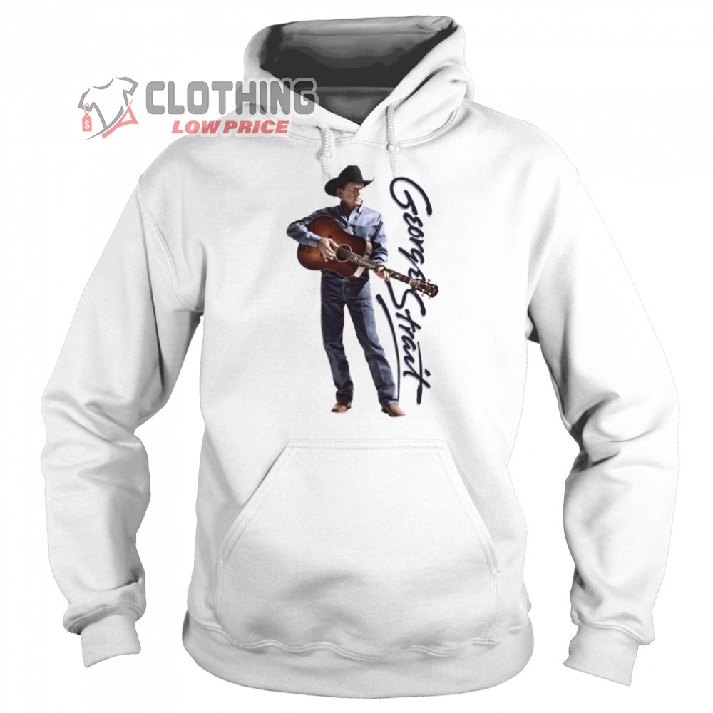George Strait Playing Guitar  Unisex Hoodie, It Just Comes Natural George Strait Shirt, George Strait Fan Club Shirt