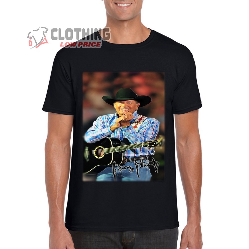 George Strait Playing Guitar Shirt, George Strait 2023 Tour Shirt, George Strait Greatest Hits Playlist Shirt