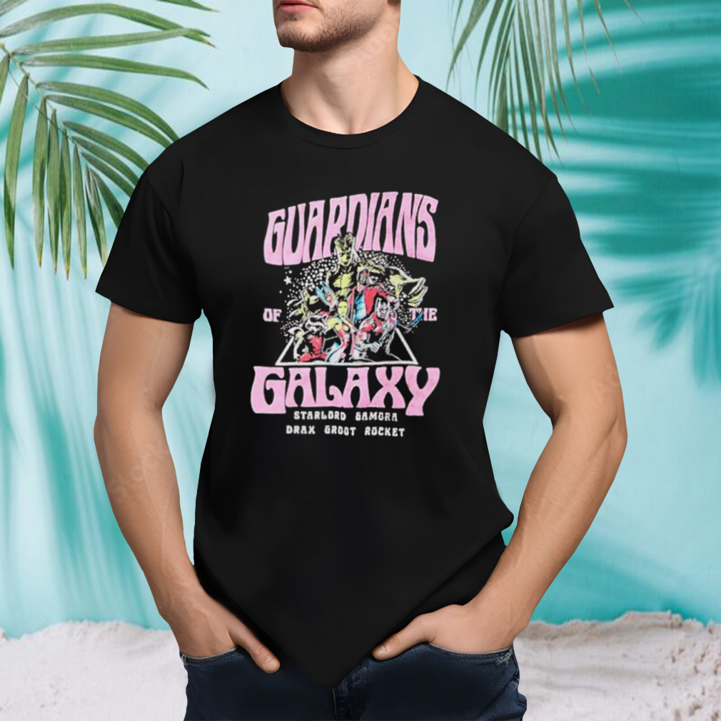 Marvel Guardians of the Galaxy retro triangular portrait shirt