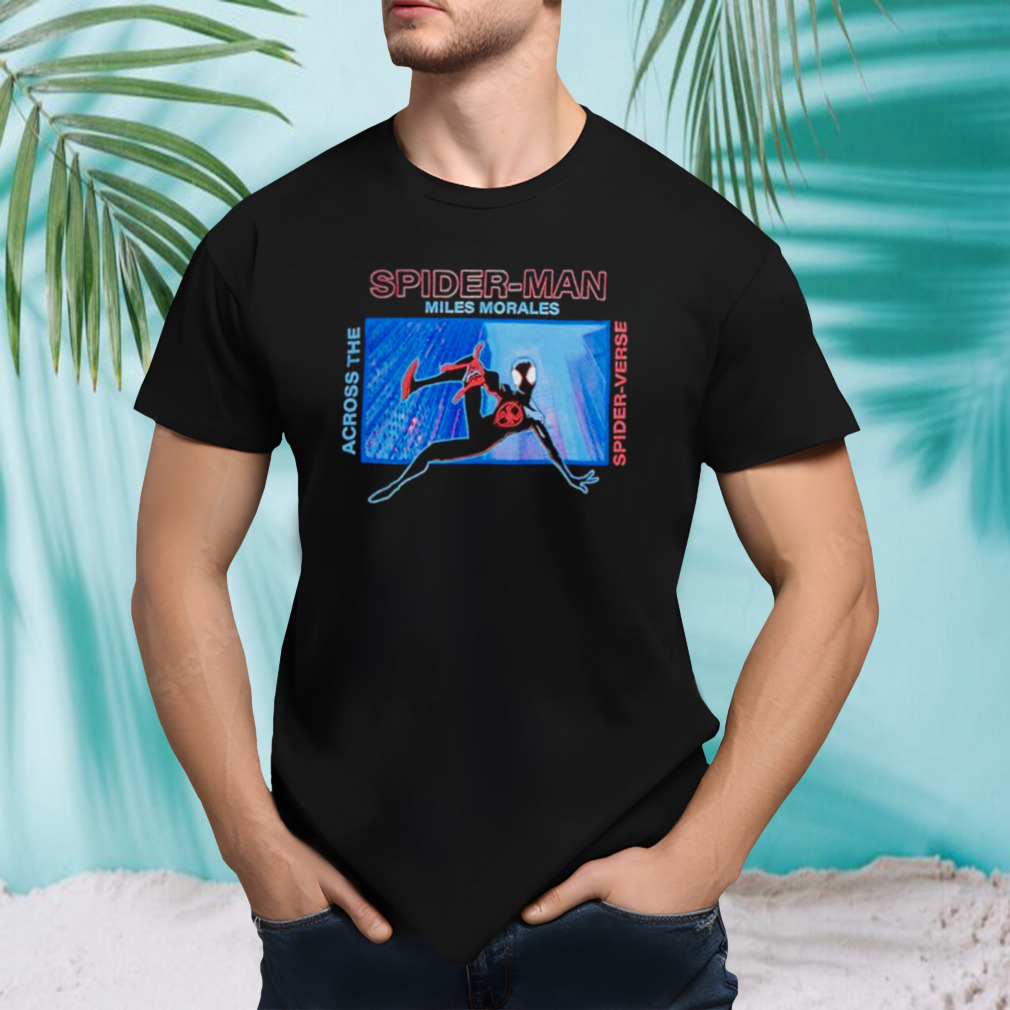 Marvel Spider-Man Across the Spider-Verse Miles Morales Panel shirt