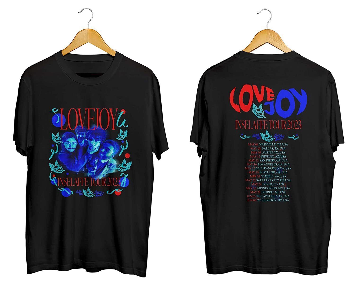 Across The Pond Tour 2023 Lovejoy Concert 2023 TShirts