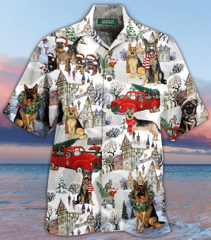 All I Want For Christmas Are German Shepherds Hawaiian Shirt