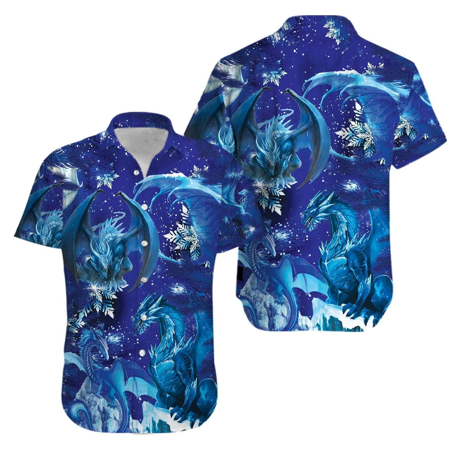 Amazing Blue Dragon Hawaiian Shirt