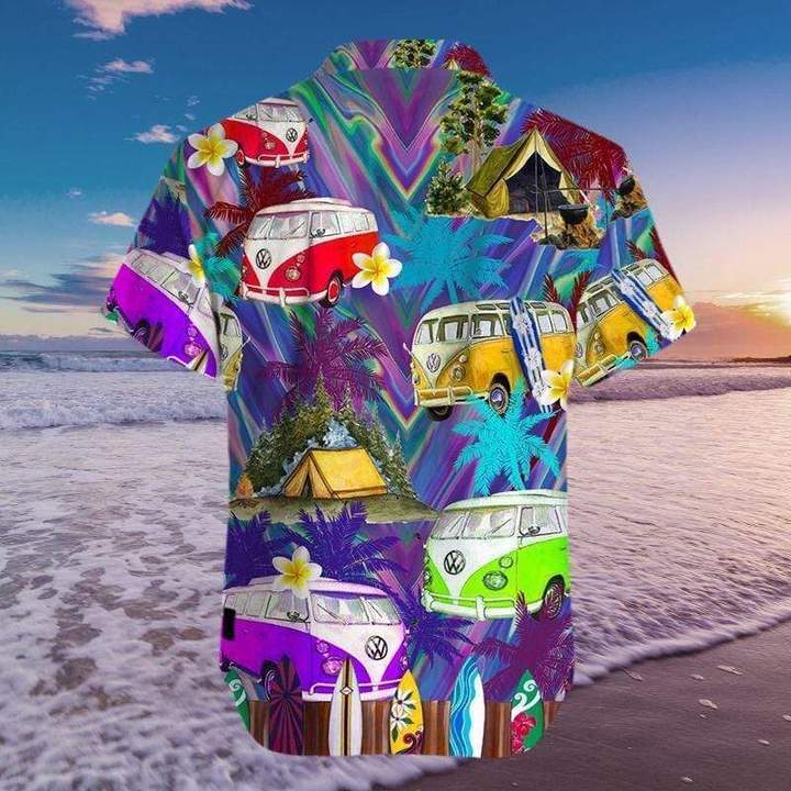 Amazing Camping Hippie Van Hawaiian Shirt