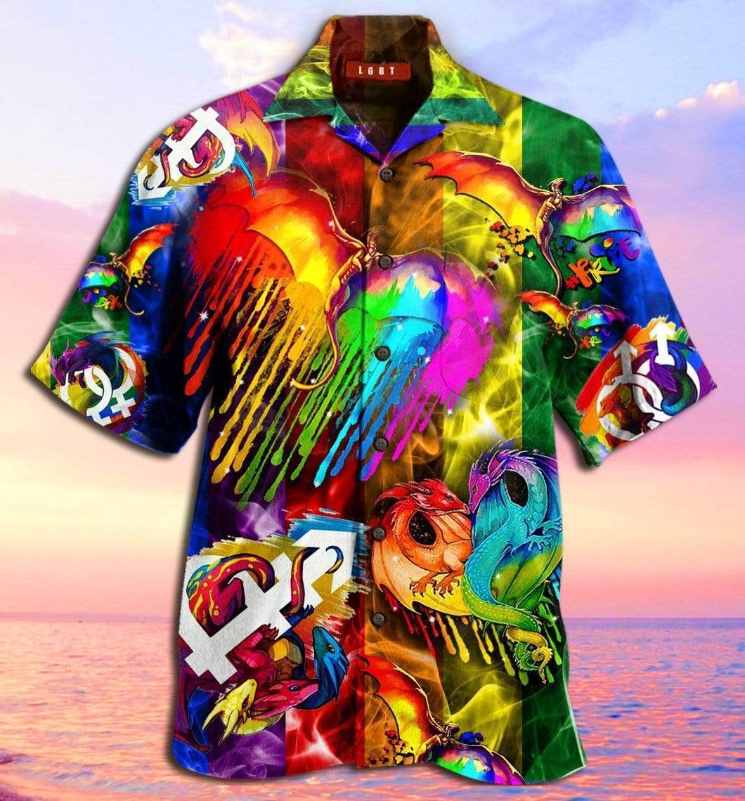 Amazing Colorful Lgbt Pride Hawaiian Shirt 1 Amazing Colorful Lgbt Pride Hawaiian Shirt
