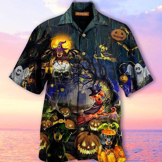 Amazing Dachshund Halloween Hawaiian Shirt
