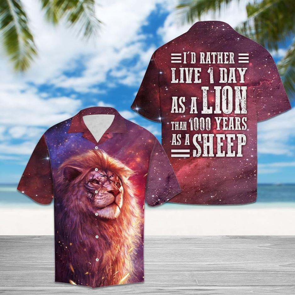 Amazing Lion Hawaiian Shirt  Unisex  Adult  Hw2402