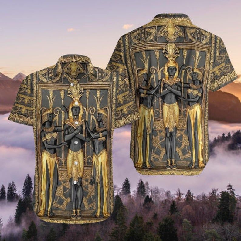 Ancient Egypt Pharaoh Multicolor Unique Design Hawaiian Shirt
