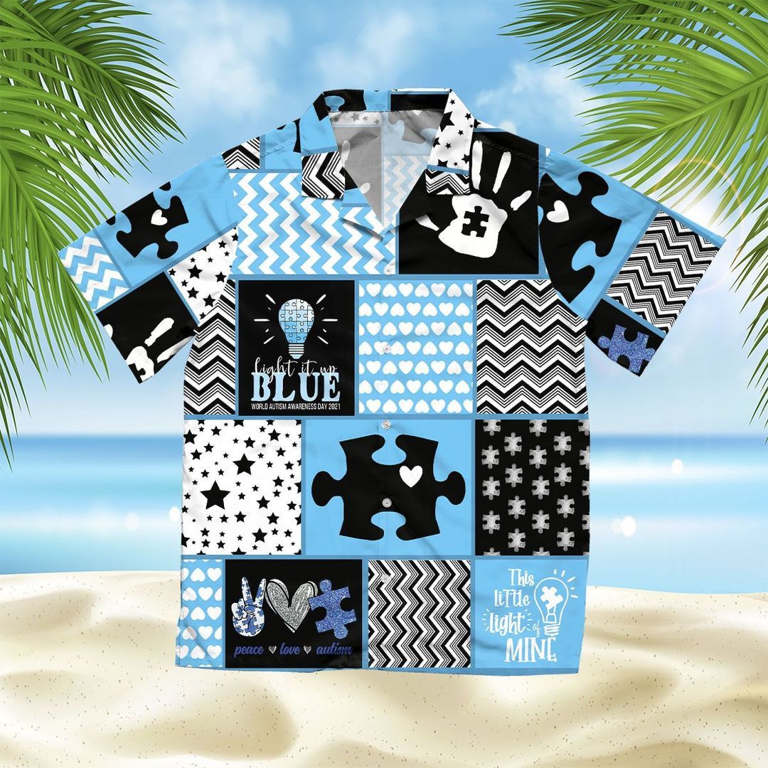 Autism Acceptance Blue High Quality Hawaiian Shirt