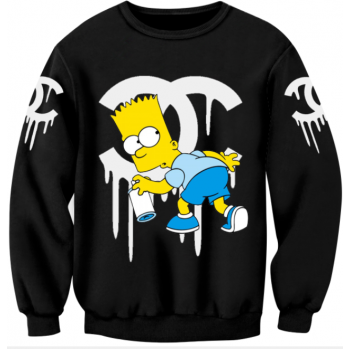 BART SIMPSONS GRAFFITI 3D SWEATER