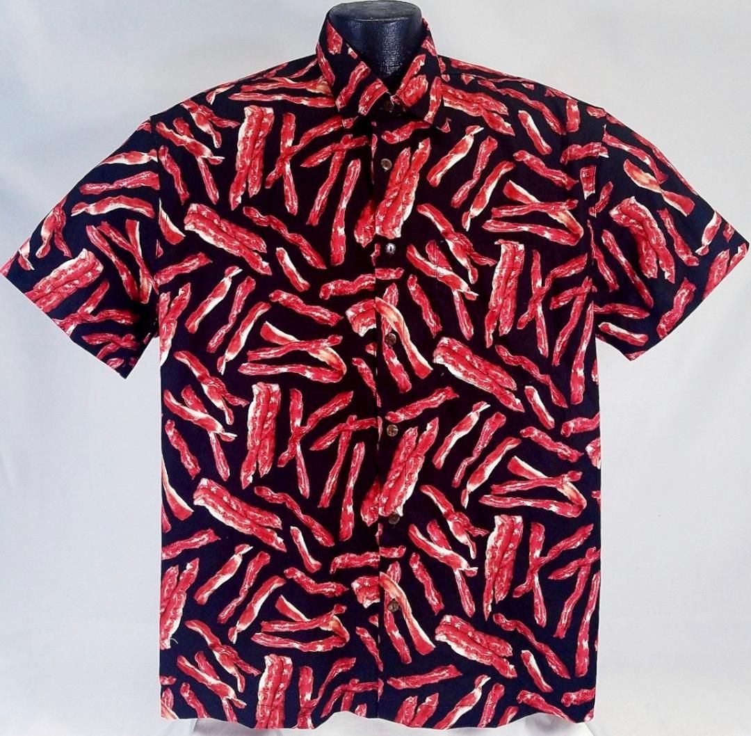 Bacon Black Unique Design Hawaiian Shirt