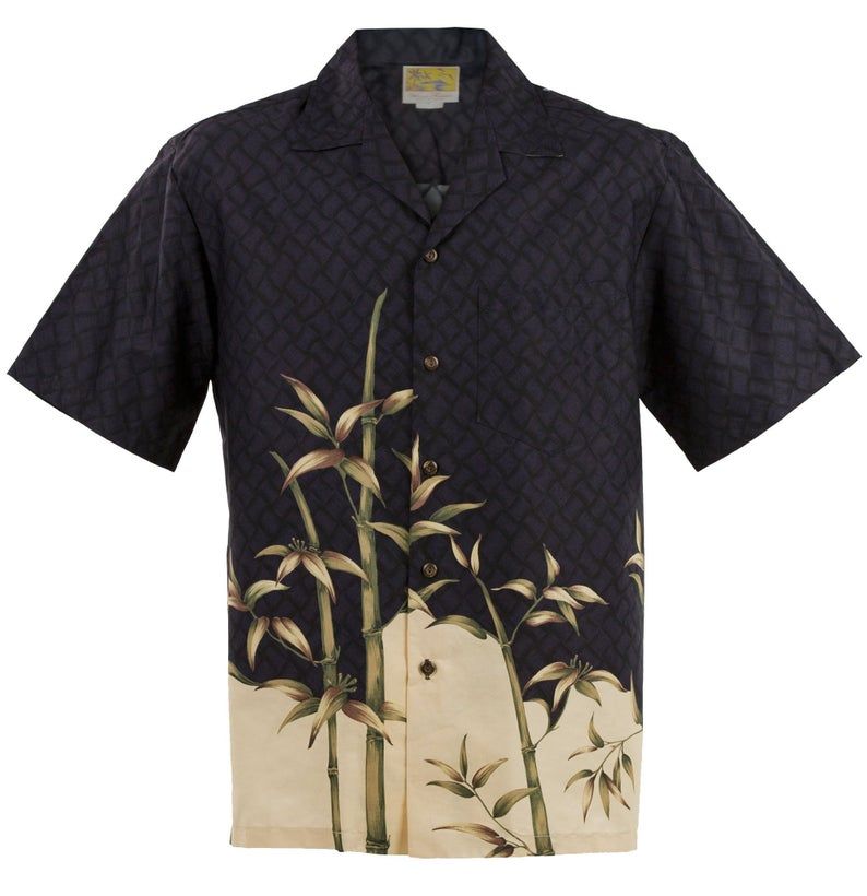 Bamboo Hawaiian Aloha Black Amazing Design Hawaiian Shirt