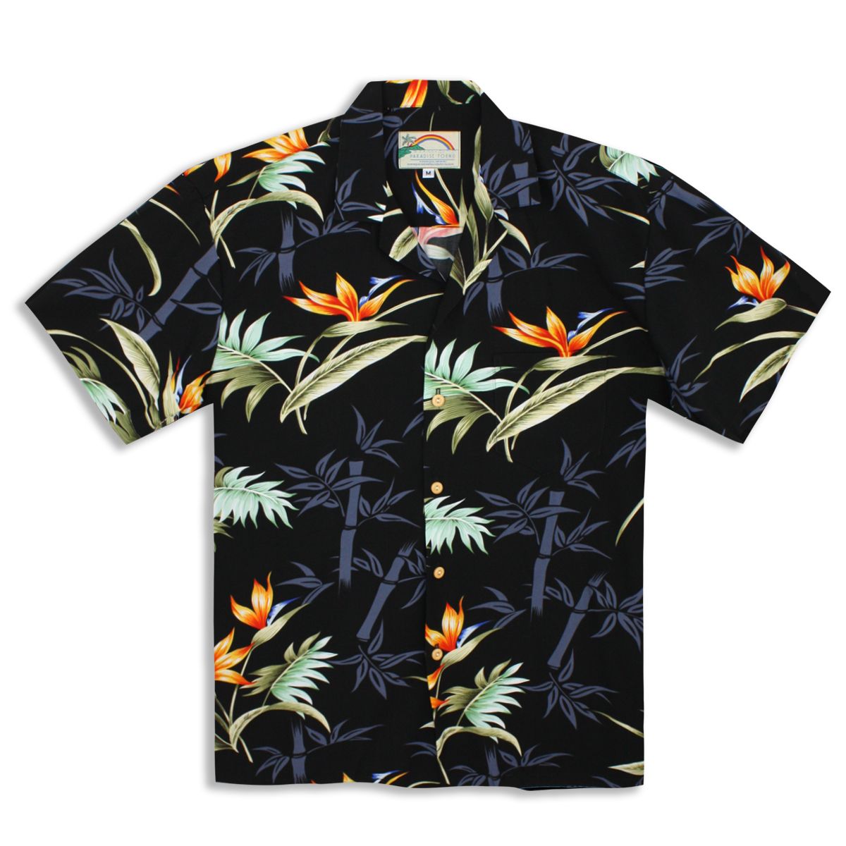 Bamboo Paradise Black Awesome Design Hawaiian Shirt