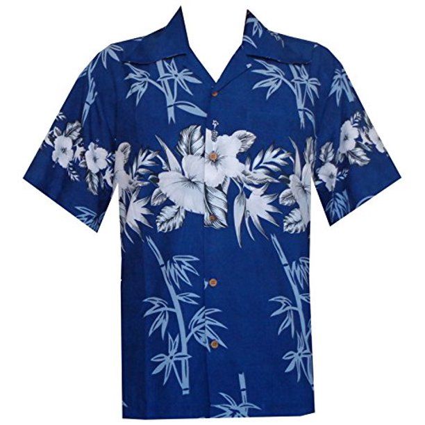Bamboo Tree Blue Nice Design Hawaiian Shirt