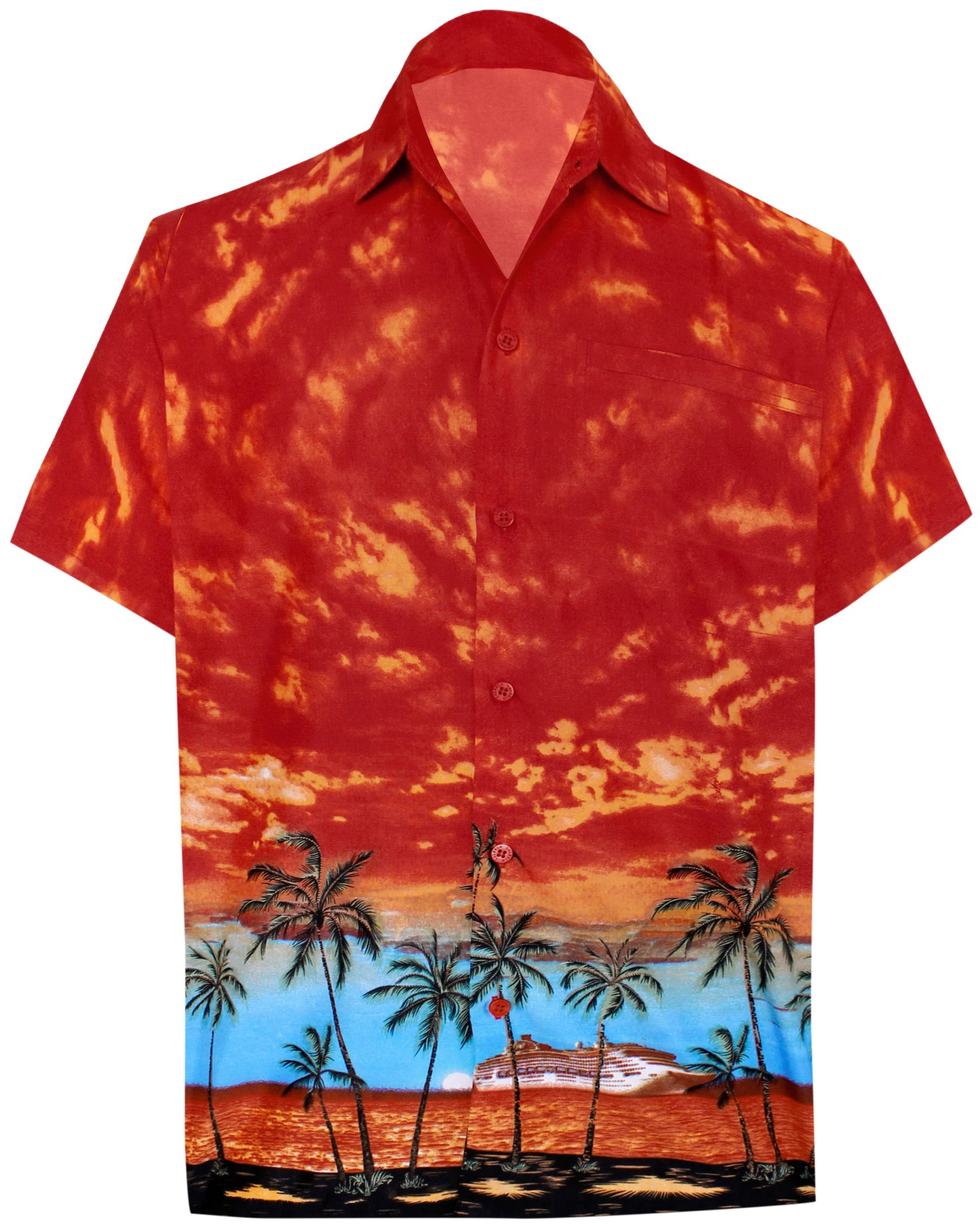 Beach Red Awesome Design Hawaiian Shirt