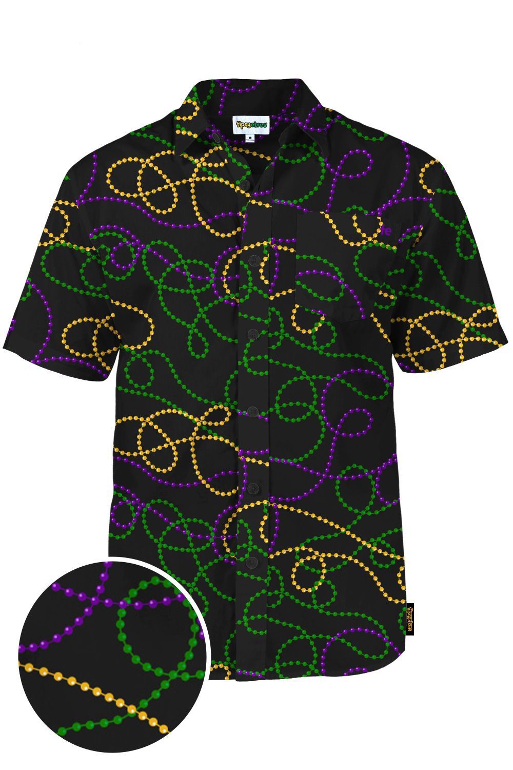 Bead Boss Black Nice Design Hawaiian Shirt