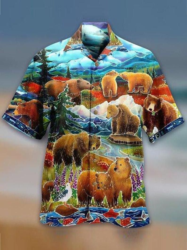 Bears Multicolor Amazing Design Hawaiian Shirt