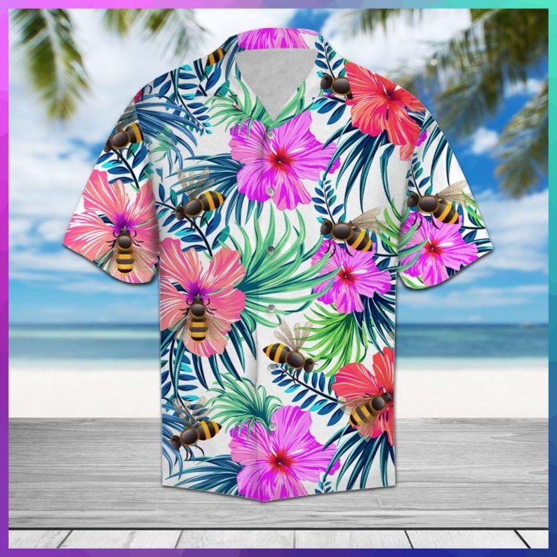 Bee Multicolor Best Design Hawaiian Shirt