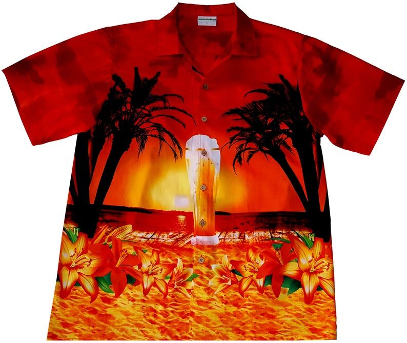 Beer On The Beach Multicolor Unique Design Hawaiian Shirt
