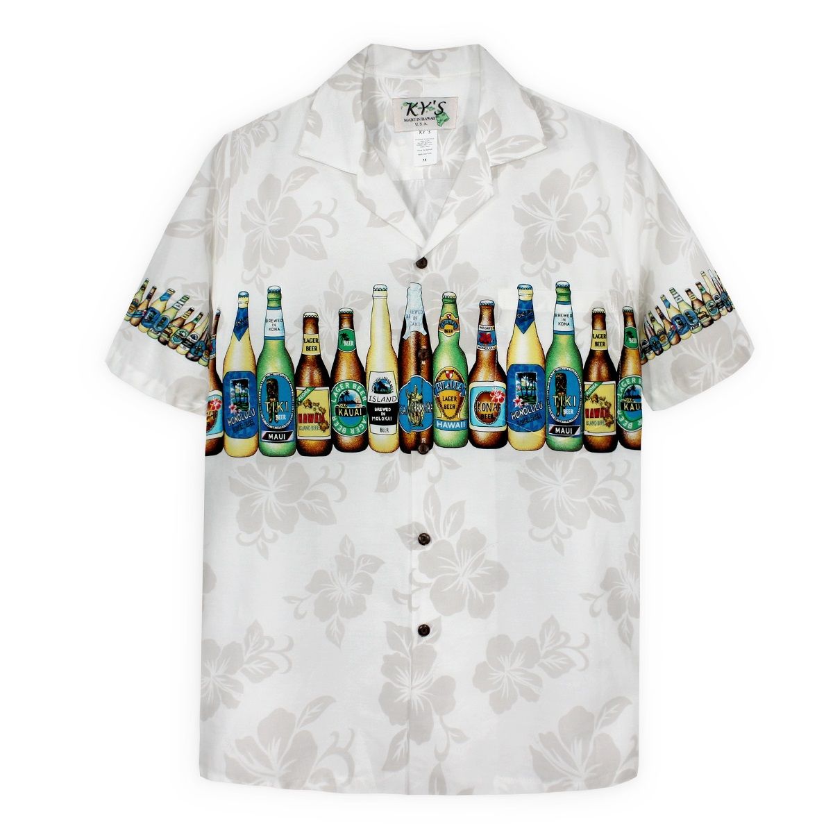 Bottoms Up White Nice Design Hawaiian Shirt