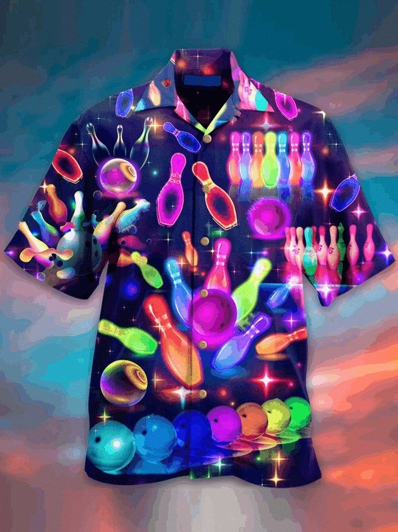 Bowling Multicolor Unique Design Hawaiian Shirt