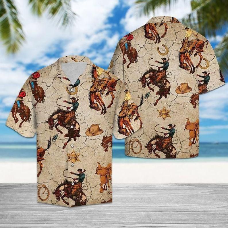 Bull Riding Multicolor Best Design Hawaiian Shirt