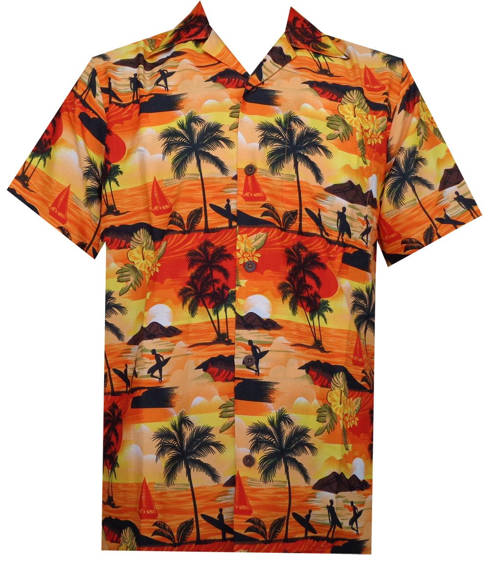 Camp Party Orange Awesome Design Hawaiian Shirt
