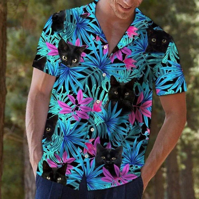 Cat Multicolor Best Design Hawaiian Shirt