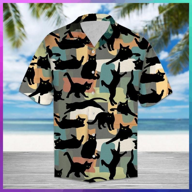 Cat Multicolor Nice Design Hawaiian Shirt