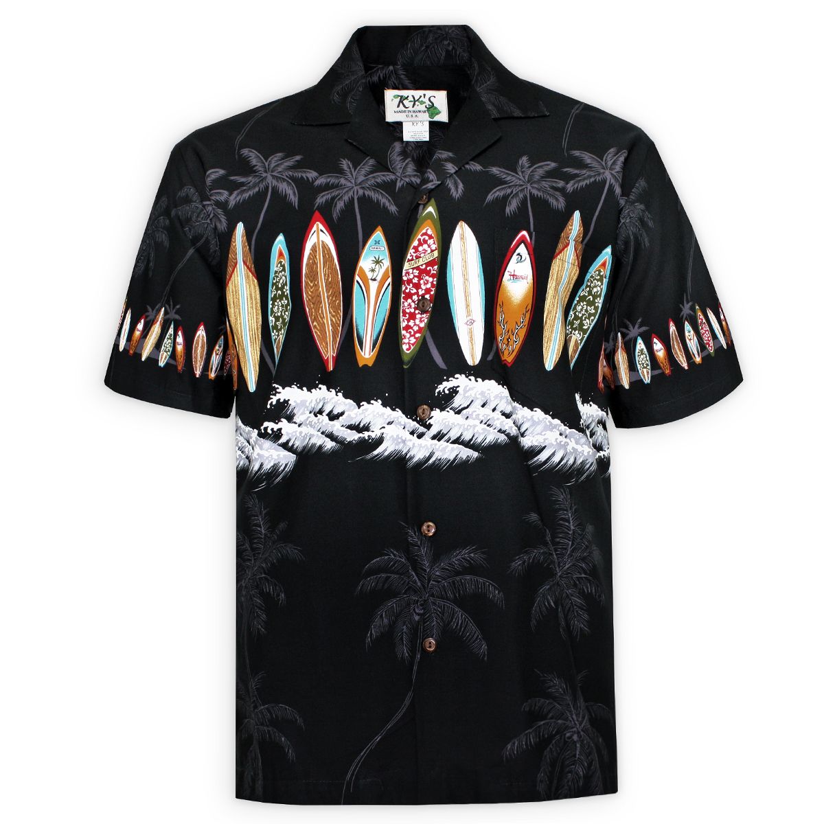 Catch A Wave Black Amazing Design Hawaiian Shirt