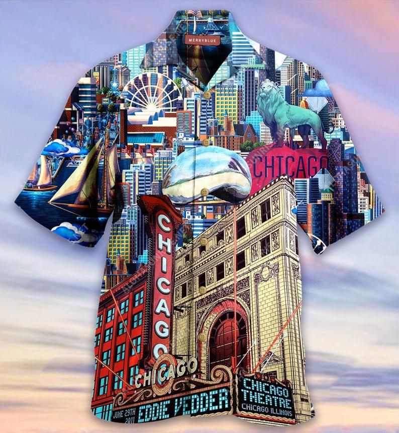 Chicago City Multicolor Unique Design Hawaiian Shirt