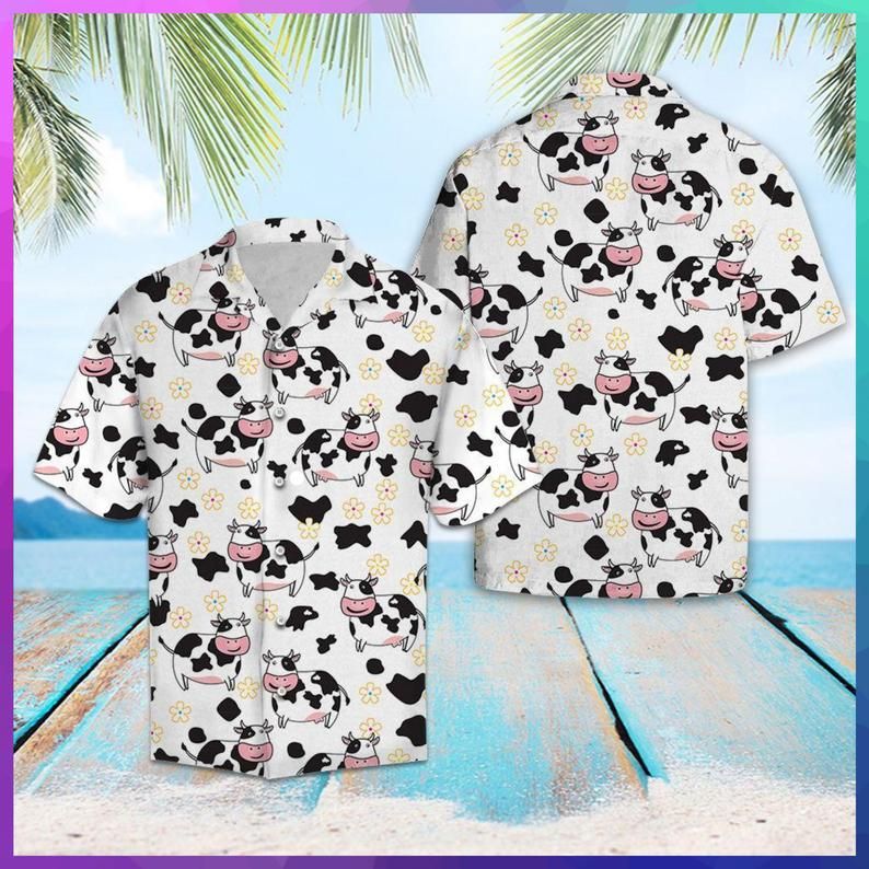 Cow Multicolor Unique Design Hawaiian Shirt