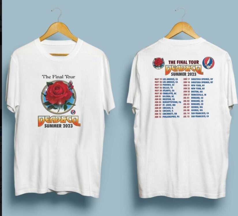Dead and Company The Final Tour Summer 2023 tshirts
