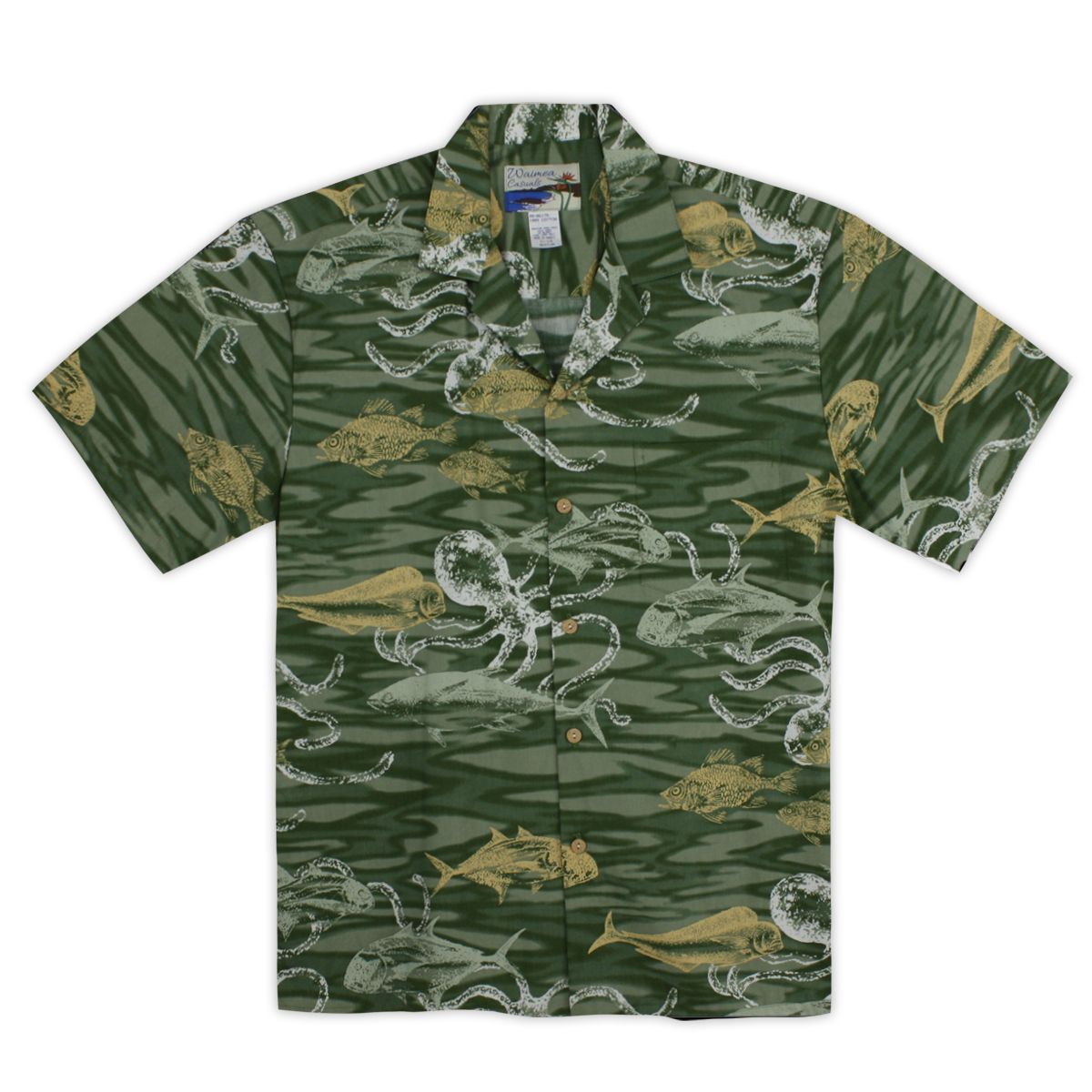 Deep Sea Green Amazing Design Hawaiian Shirt