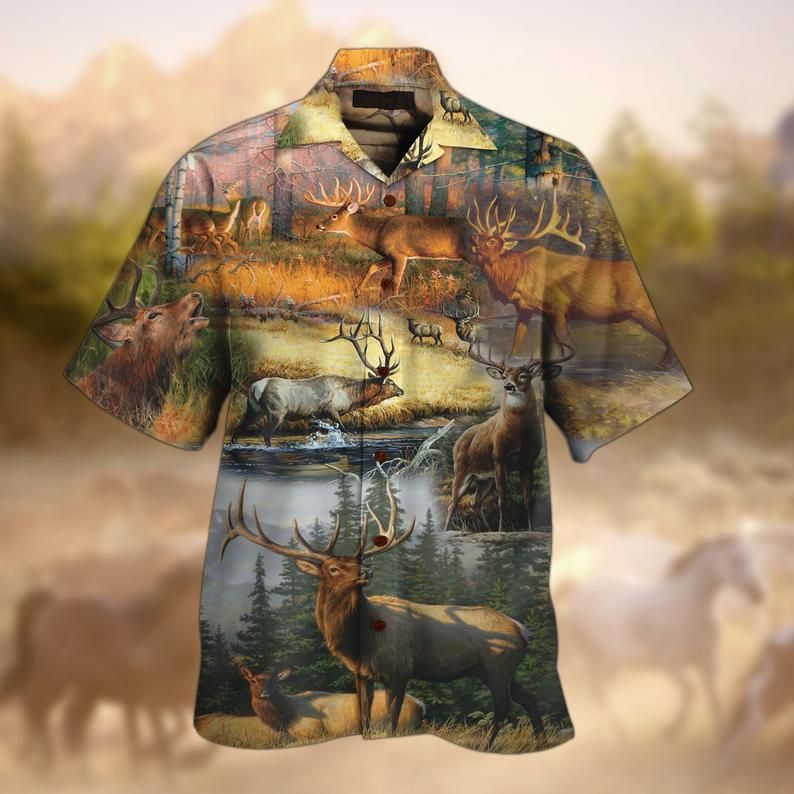 Deer Hunting Multicolor Amazing Design Hawaiian Shirt