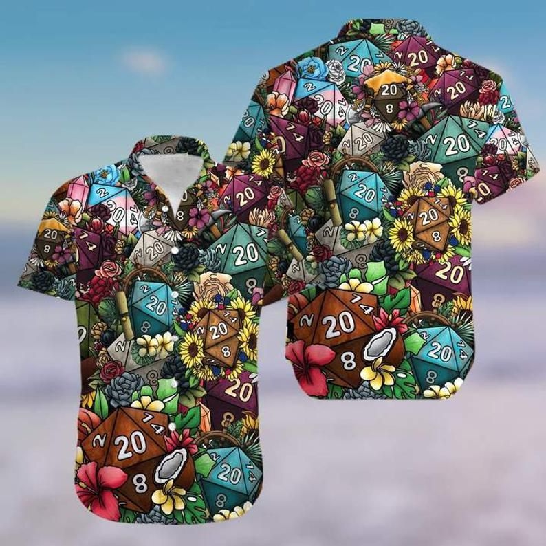 Dice Luck Is In Small Things Multicolor Unique Design Hawaiian Shirt