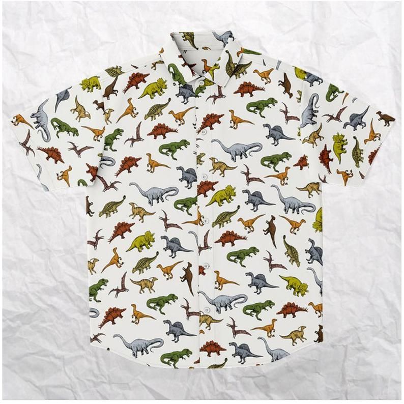 Dinosaurs Multicolor Best Design Hawaiian Shirts