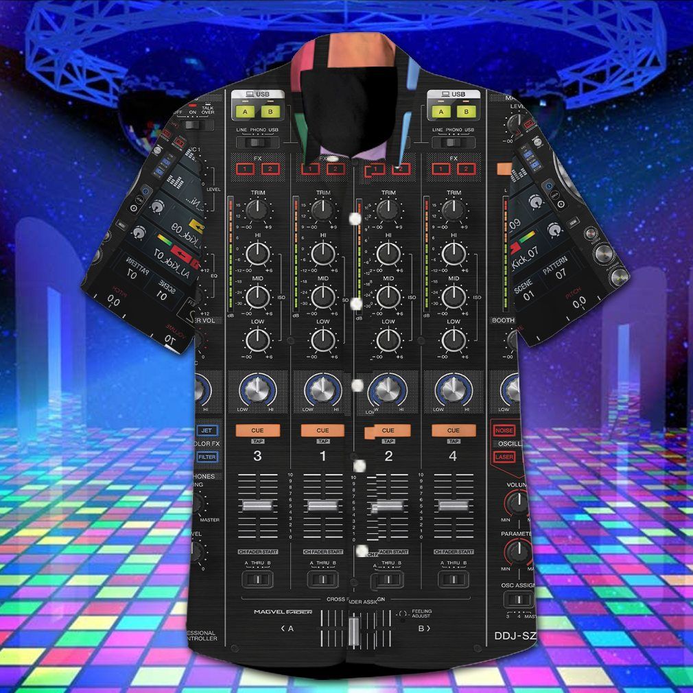 Dj Controller Black Nice Design Hawaiian Shirt