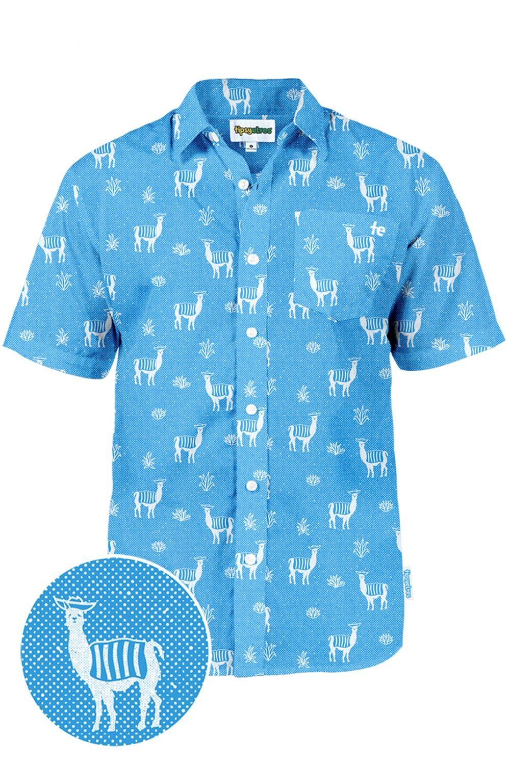 Drama Llama Blue Amazing Design Hawaiian Shirt