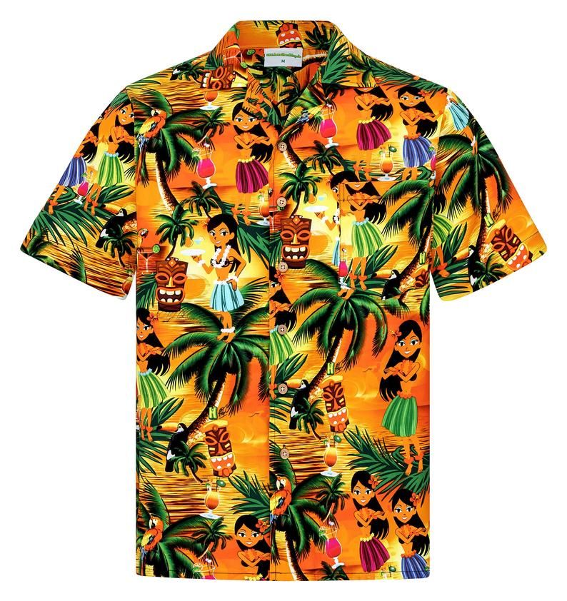 Drunken Aloha Girls Multicolor Unique Design Hawaiian Shirt