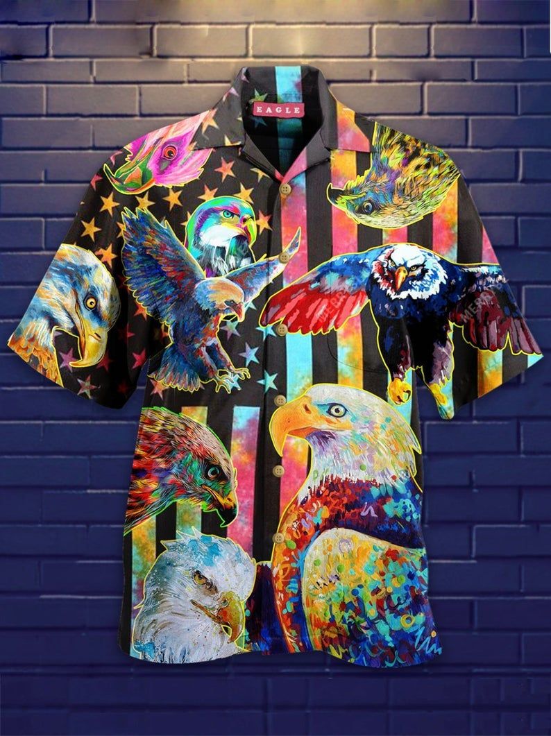Eagle Multicolor Unique Design Hawaiian Shirt