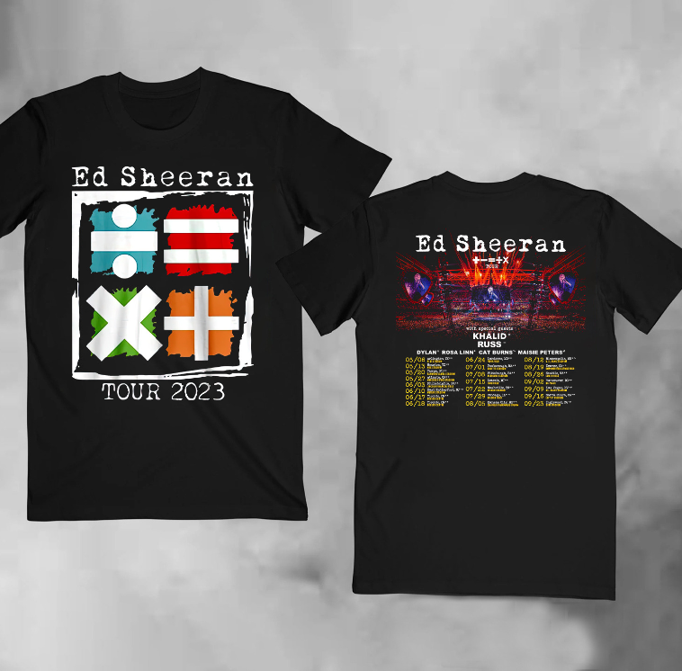 Ed Sheeran Mathematics 2023 Tour shirt