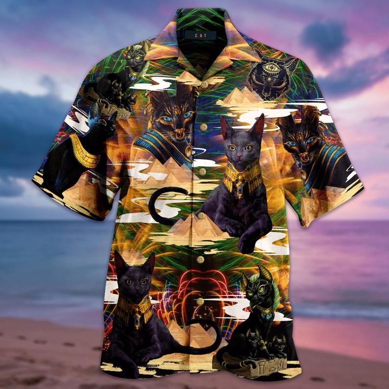 Egyptian Cat Multicolor Amazing Design Hawaiian Shirt