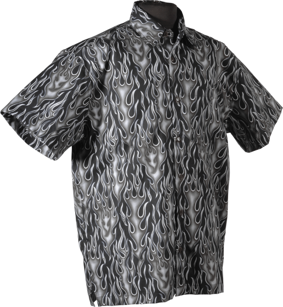 Flames Gray Awesome Design Hawaiian Shirt