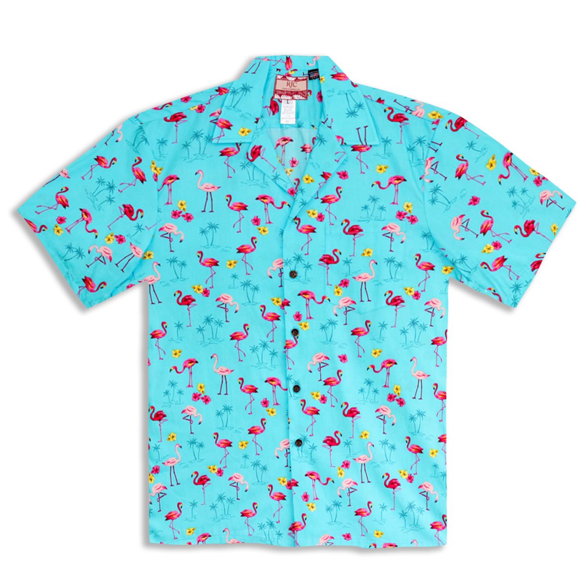 Flamingo Blue High Quality Hawaiian Shirt