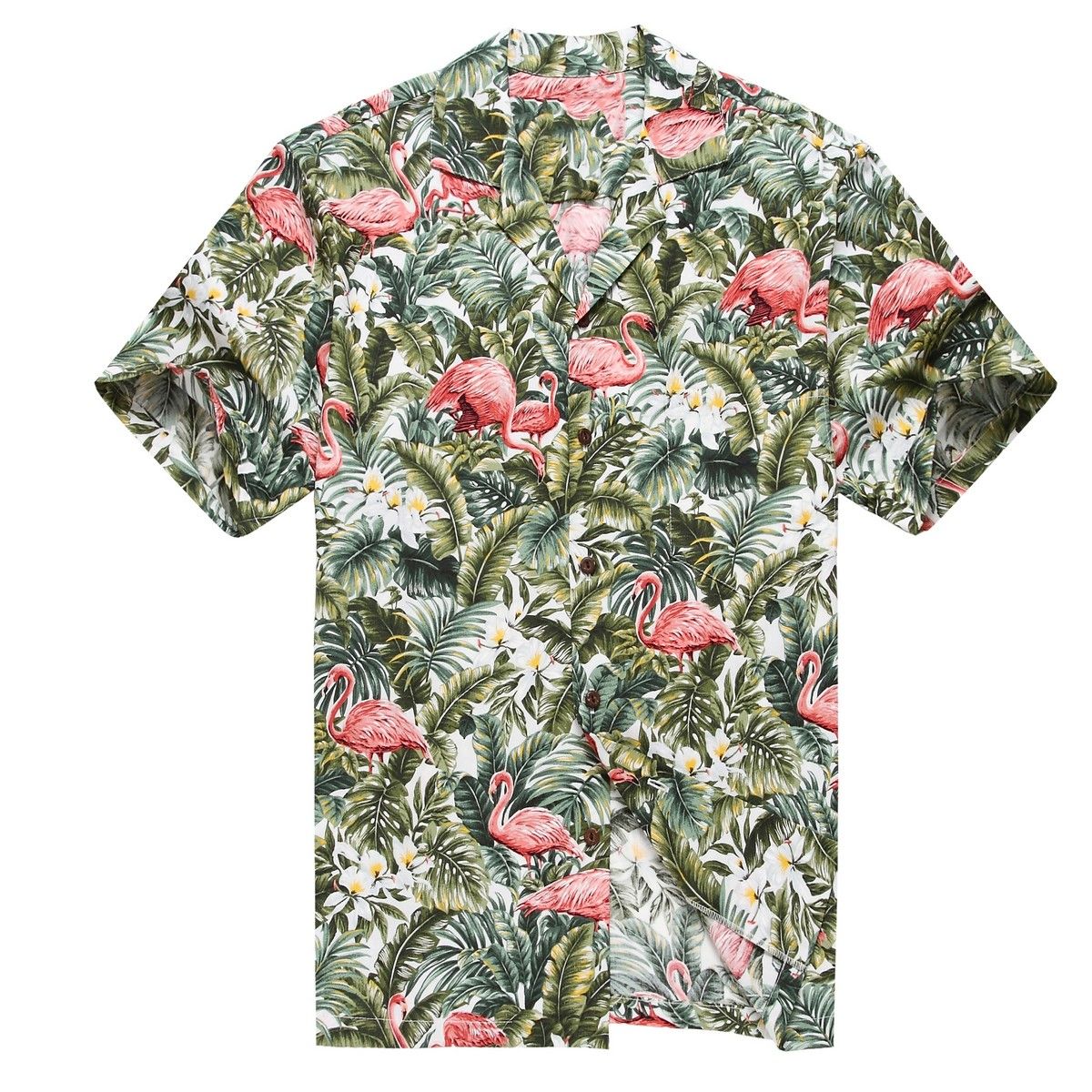 Flamingo Green Awesome Design Hawaiian Shirt