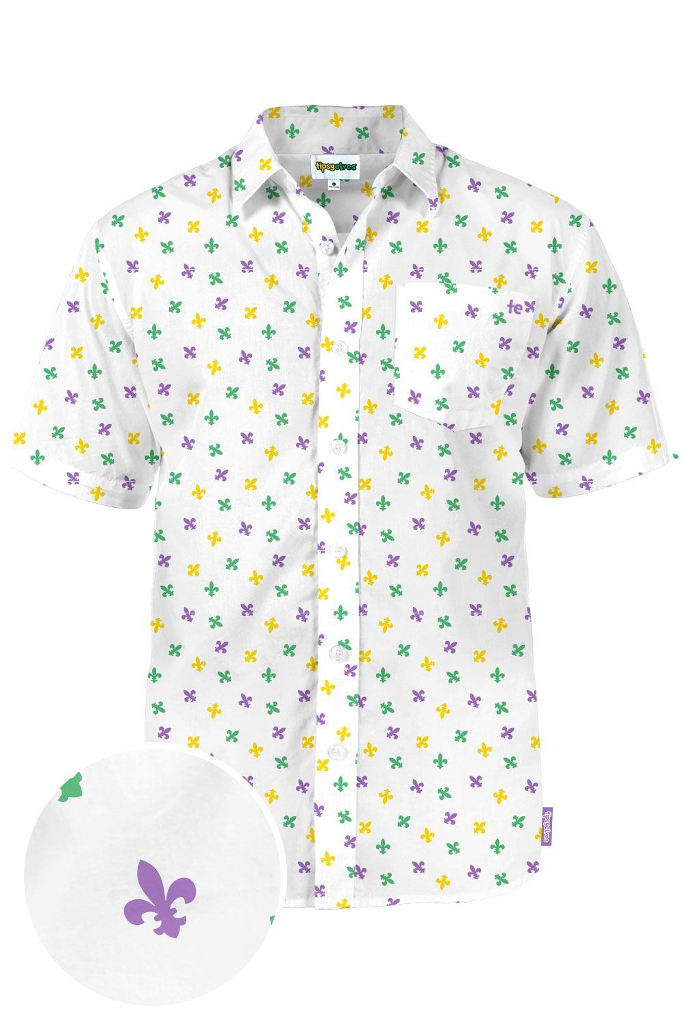Fleur De Lis White Amazing Design Hawaiian Shirt