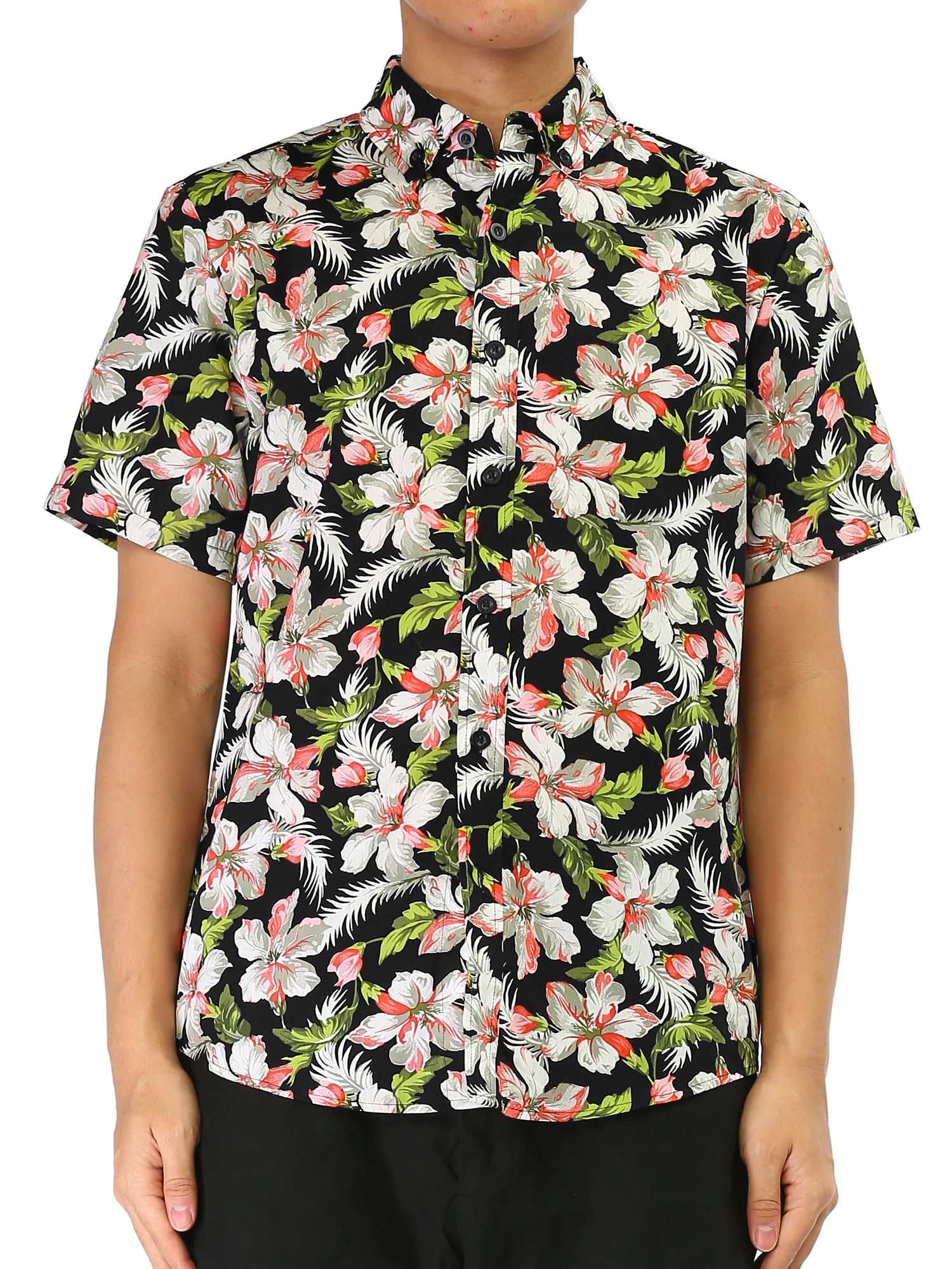 Floral Black Amazing Design Hawaiian Shirt