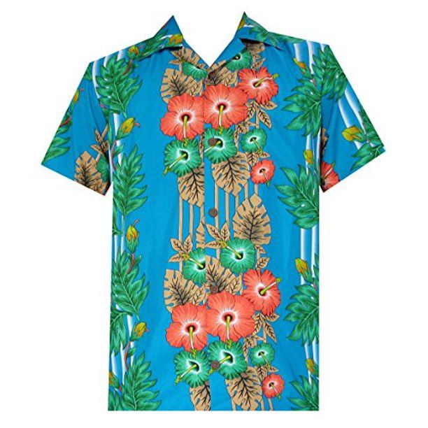 Floral Blue Design Hawaiian Shirt