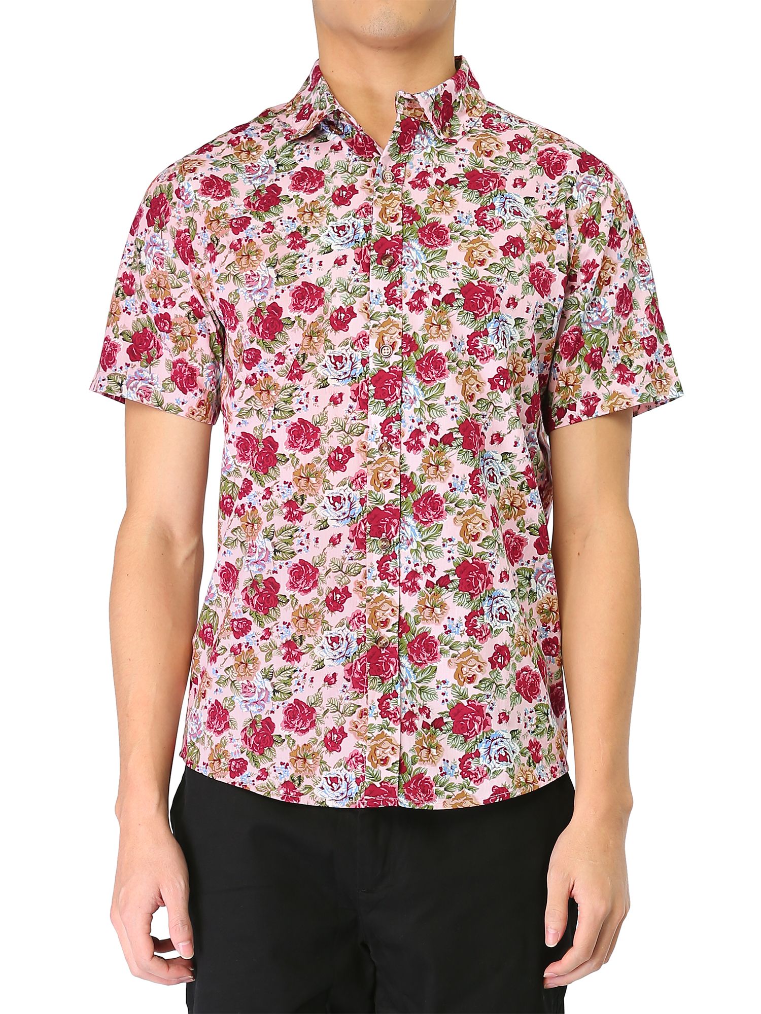 Floral Pink Unique Design Hawaiian Shirt